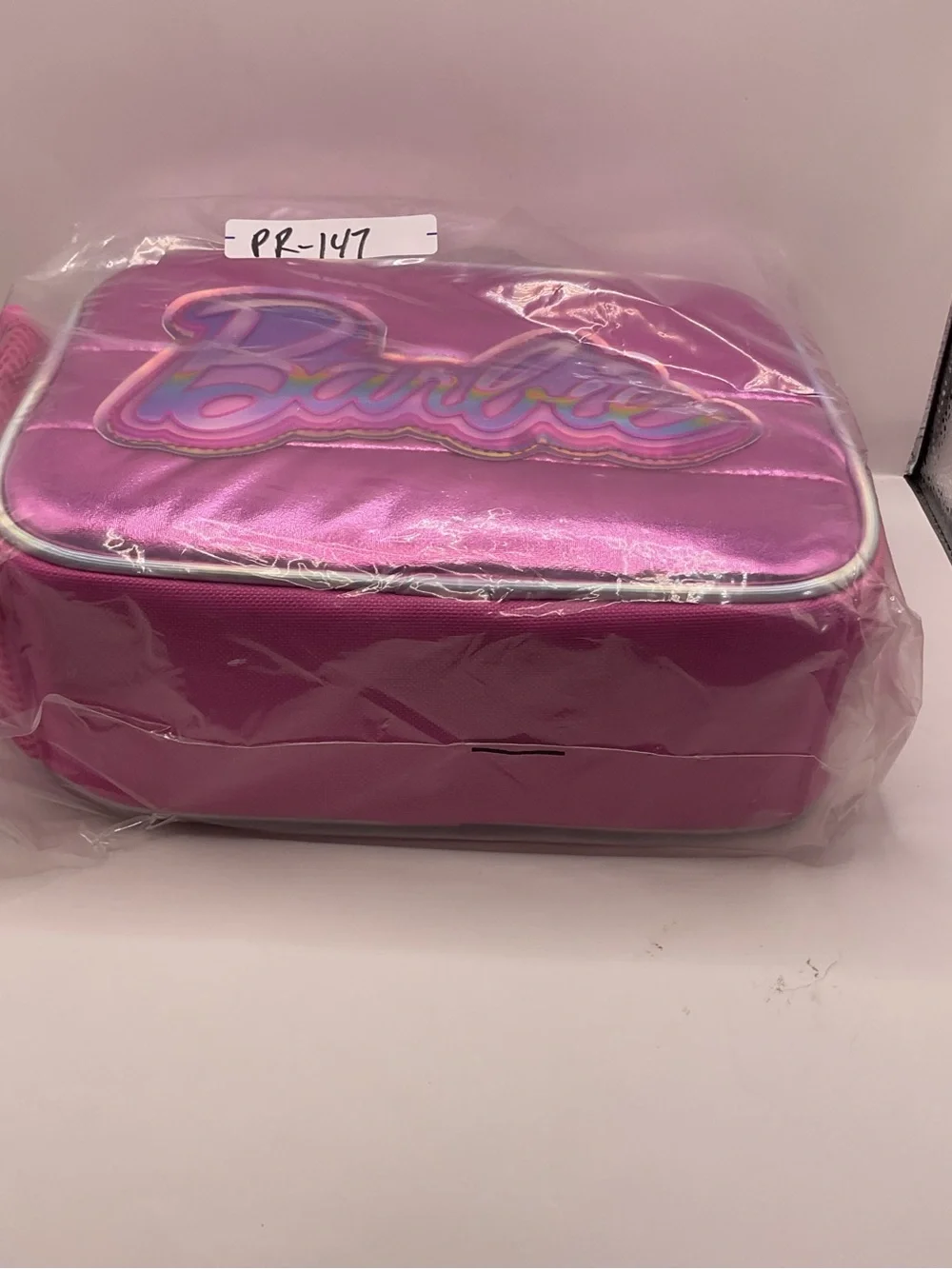 Barbie NWT (Factory Wrapped) Branded Holographic‎ Pink Soft Lunch Box